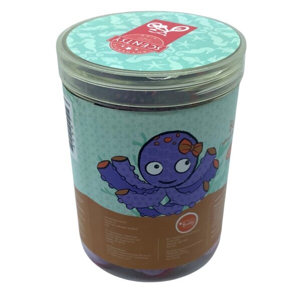 Scentsy Kids Bubbles The Octopus Buddy Clip Berry Bubble Blue Scented Plush Toy - Picture 3 of 5
